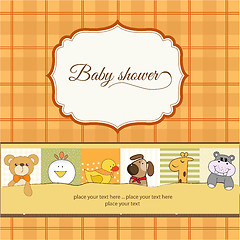 Image showing baby shower announcement card