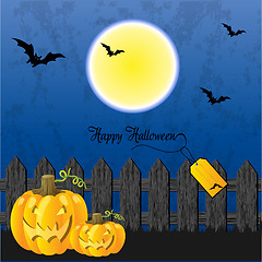 Image showing Halloween greeting card