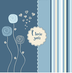 Image showing i love you - valentine card