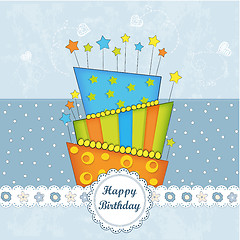 Image showing Happy Birthday cupcake