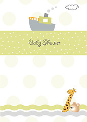 Image showing baby announcement card