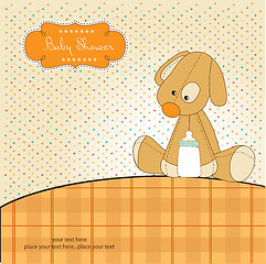 Image showing baby shower card with puppy