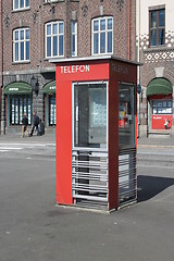 Image showing Norwegian telephone booth