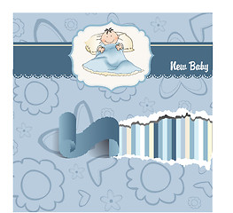 Image showing welcome new baby boy