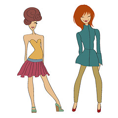 Image showing romantic fashion girls