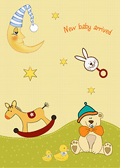 Image showing baby arrival card