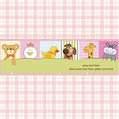 Image showing baby shower announcement card