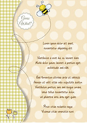 Image showing baby announcement card