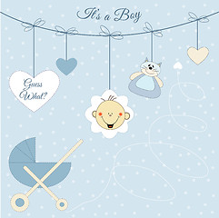 Image showing Baby boy announcement