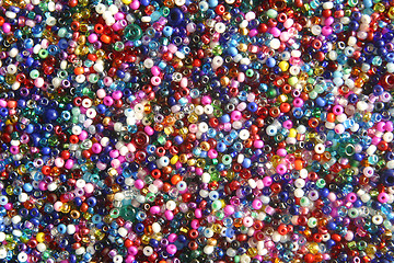 Image showing multi-colored seed beads