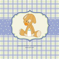 Image showing baby shower card with puppy