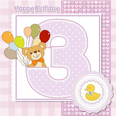 Image showing the third anniversary of the birthday card