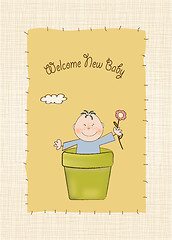 Image showing new baby boy arrived