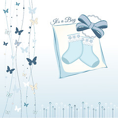 Image showing Baby boy announcement