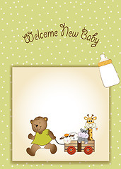 Image showing baby shower greeting card