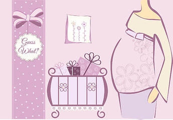 Image showing baby shower invitation