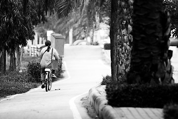 Image showing Ridding a Bike