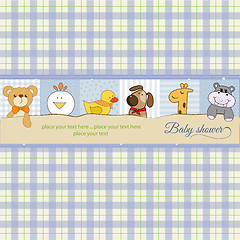 Image showing baby shower announcement card