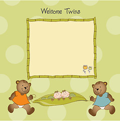 Image showing baby announcement card