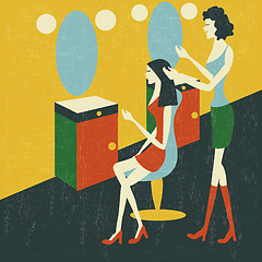 Image showing retro hairdressing salon