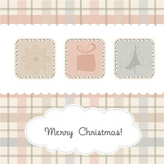 Image showing Delicate Christmas greeting card