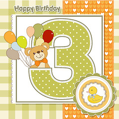 Image showing the third anniversary of the birthday card