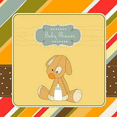 Image showing baby shower card with puppy