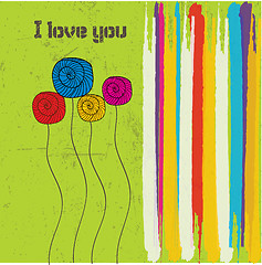 Image showing i love you - valentine card