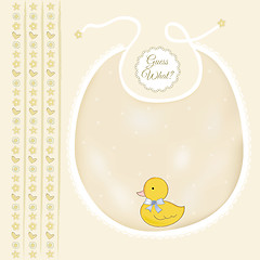 Image showing baby shower card with little duck