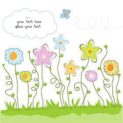 Image showing Cute floral background