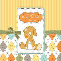 Image showing baby shower card with puppy