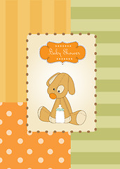 Image showing baby shower card with puppy