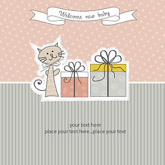 Image showing Birthday announcement card