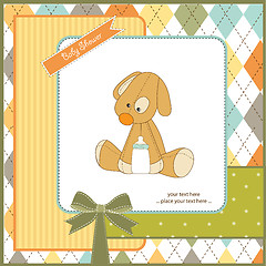 Image showing baby shower card with puppy