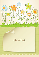 Image showing Cute floral background