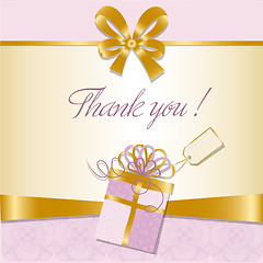 Image showing thank you card