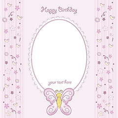 Image showing butterfly birthday card