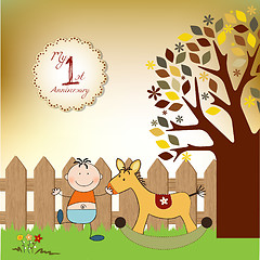 Image showing first birthday