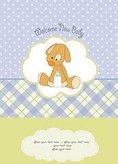 Image showing baby shower card with puppy