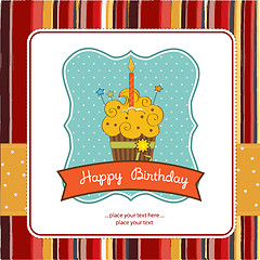 Image showing Happy Birthday cupcake