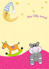 Image showing  baby announcement card