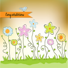 Image showing Cute floral background