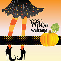 Image showing Halloween greeting card