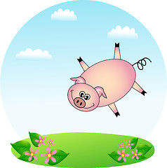 Image showing Flying Pig