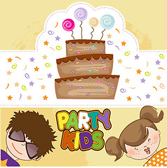 Image showing kids celebrating birthday party