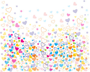 Image showing love colorful seamless patterns