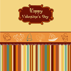 Image showing vintage valentine's day card