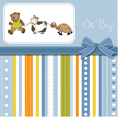 Image showing baby shower announcement card