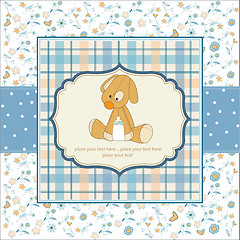 Image showing baby shower card with puppy