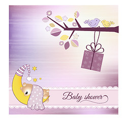 Image showing baby shower announcement